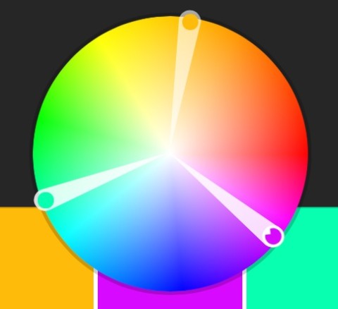 The triad color selector from Adobe Kuler